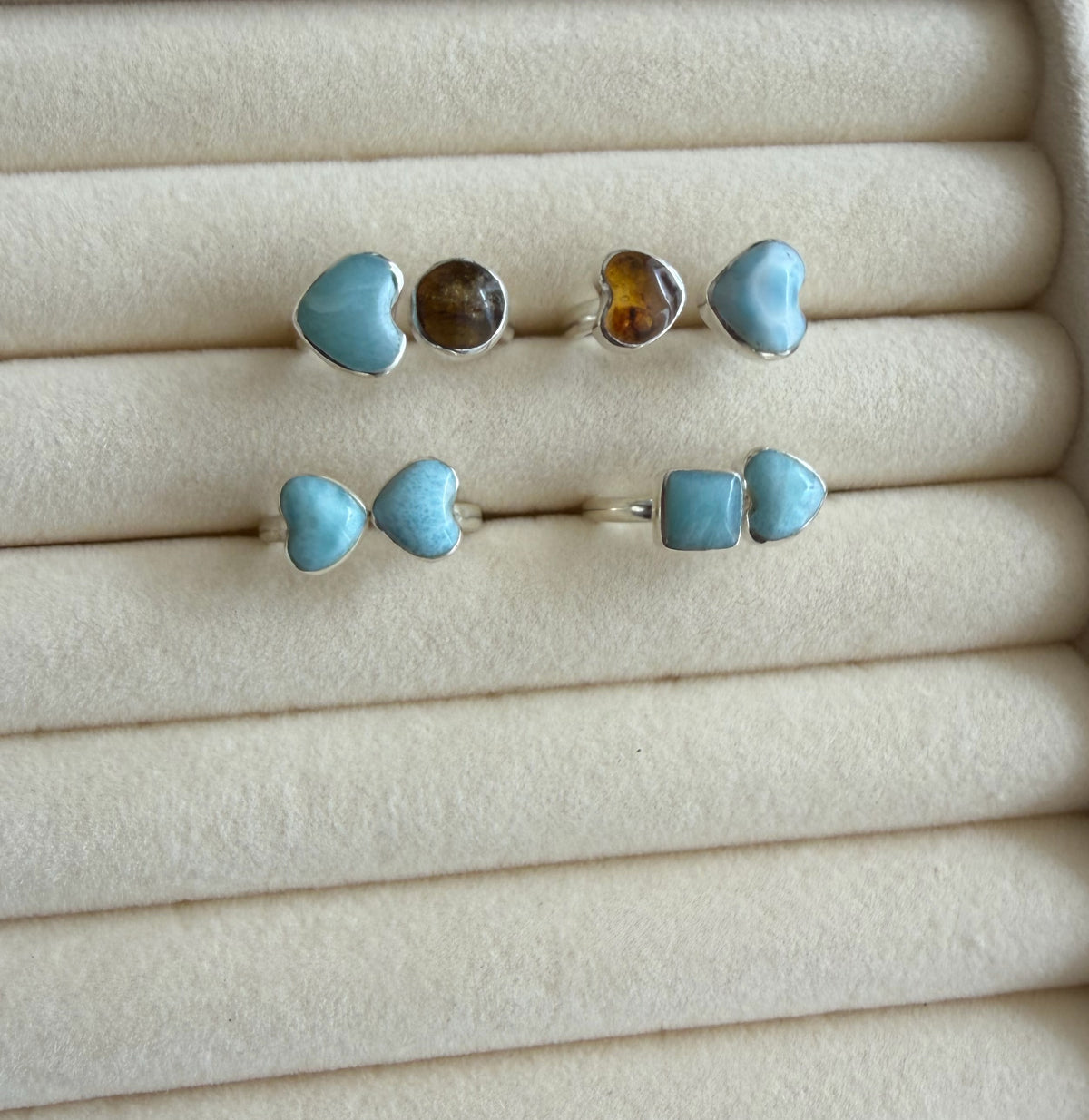 Anillos doblé figura. Plata 925