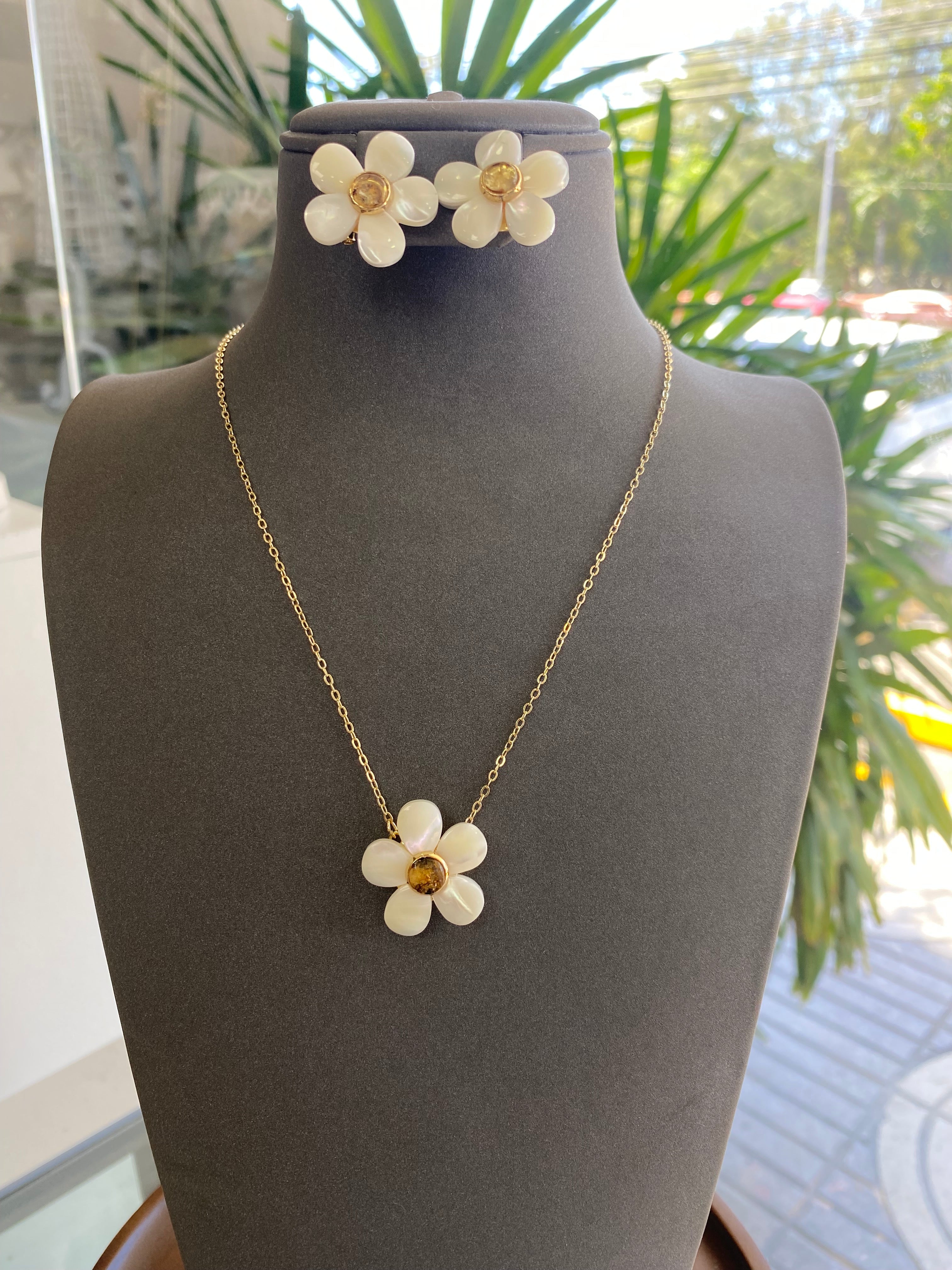 Set en nácar + Larimar / Ámbar