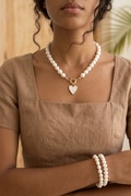 Collar Perlas de agua dulce + pulseras