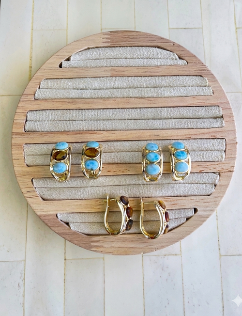 Aretes 3 óvalos