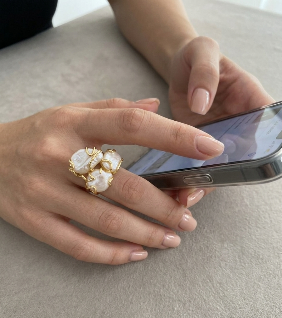 Anillos en madre perla