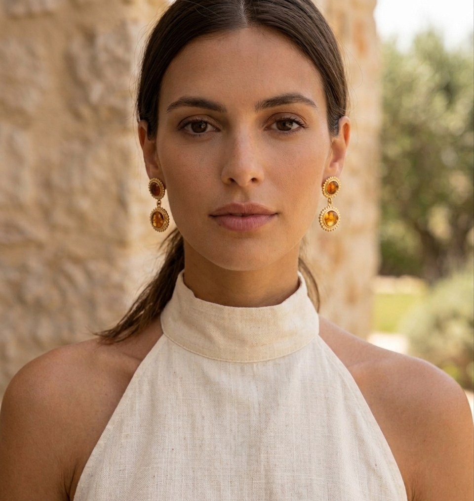 Aretes doble sol