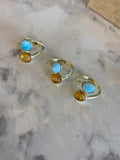 Anillos doble círculos