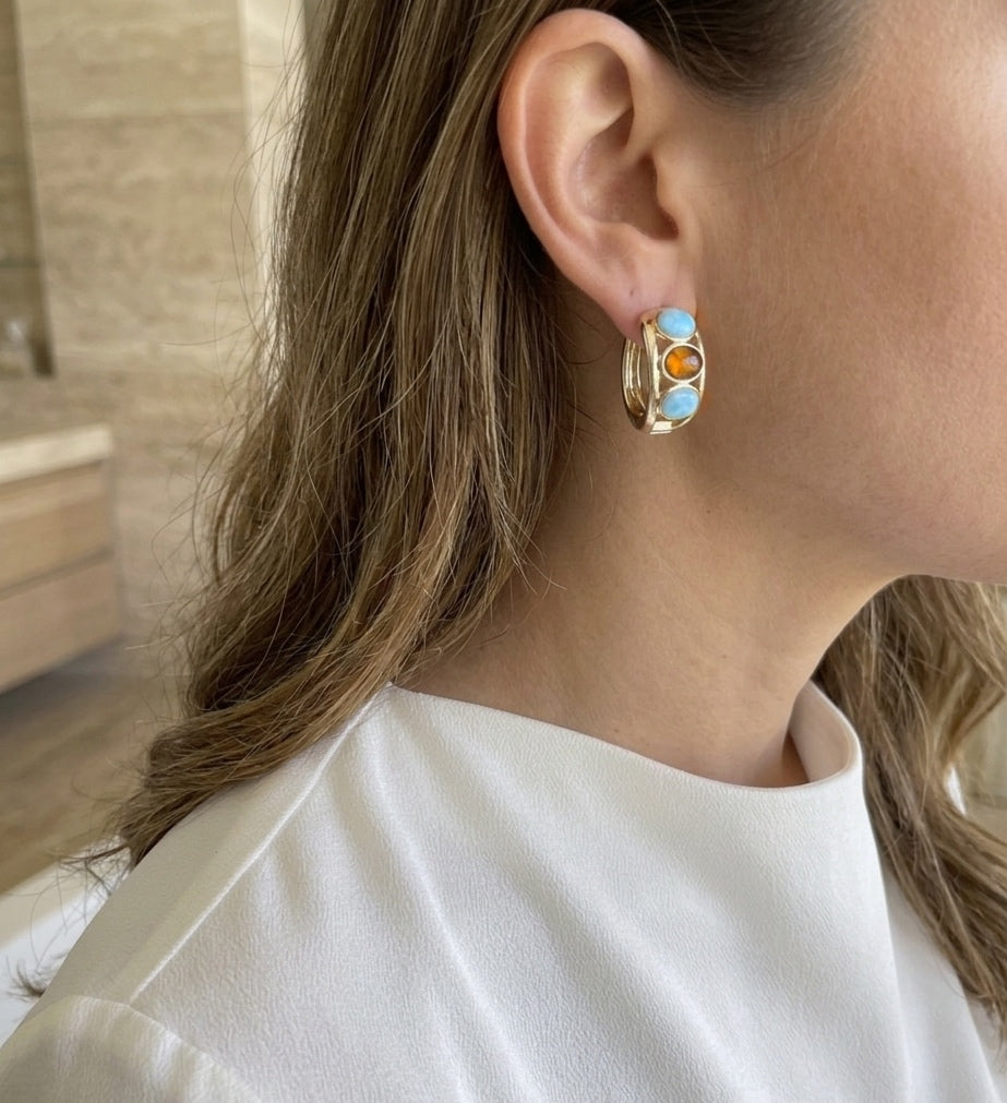 Aretes 3 óvalos