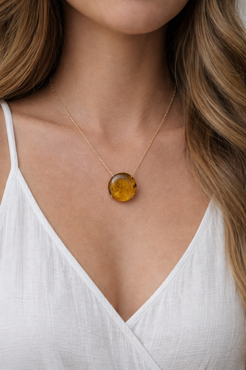 Collar clásico de Ámbar