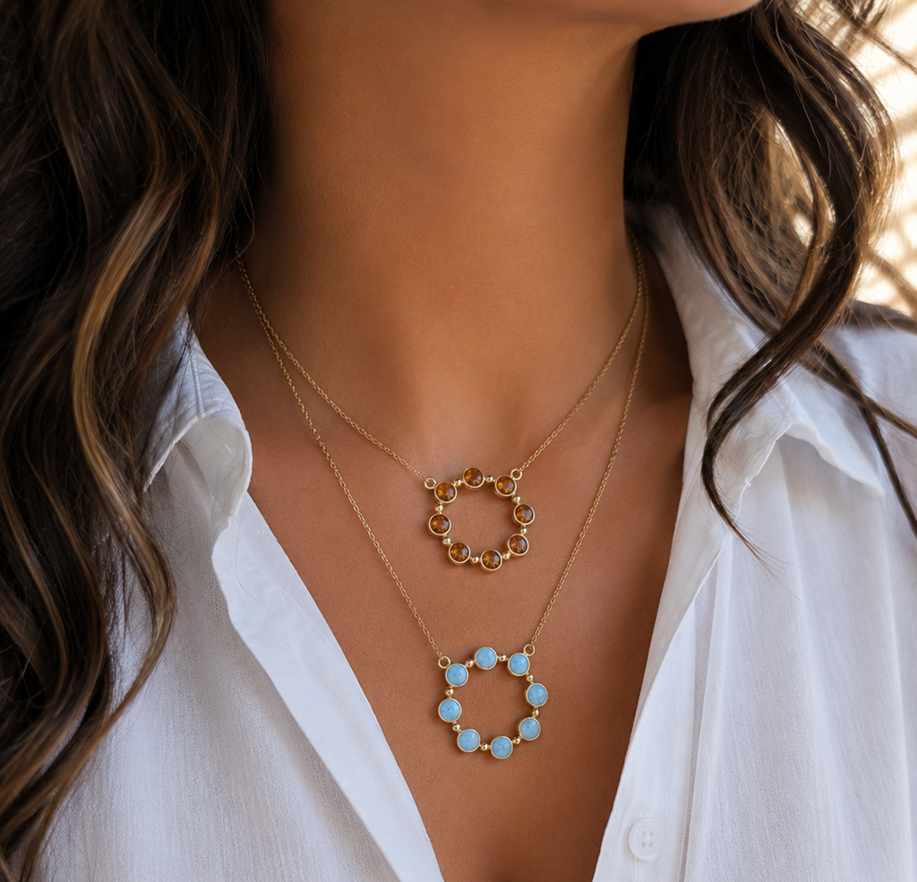 Collar 8 círculos