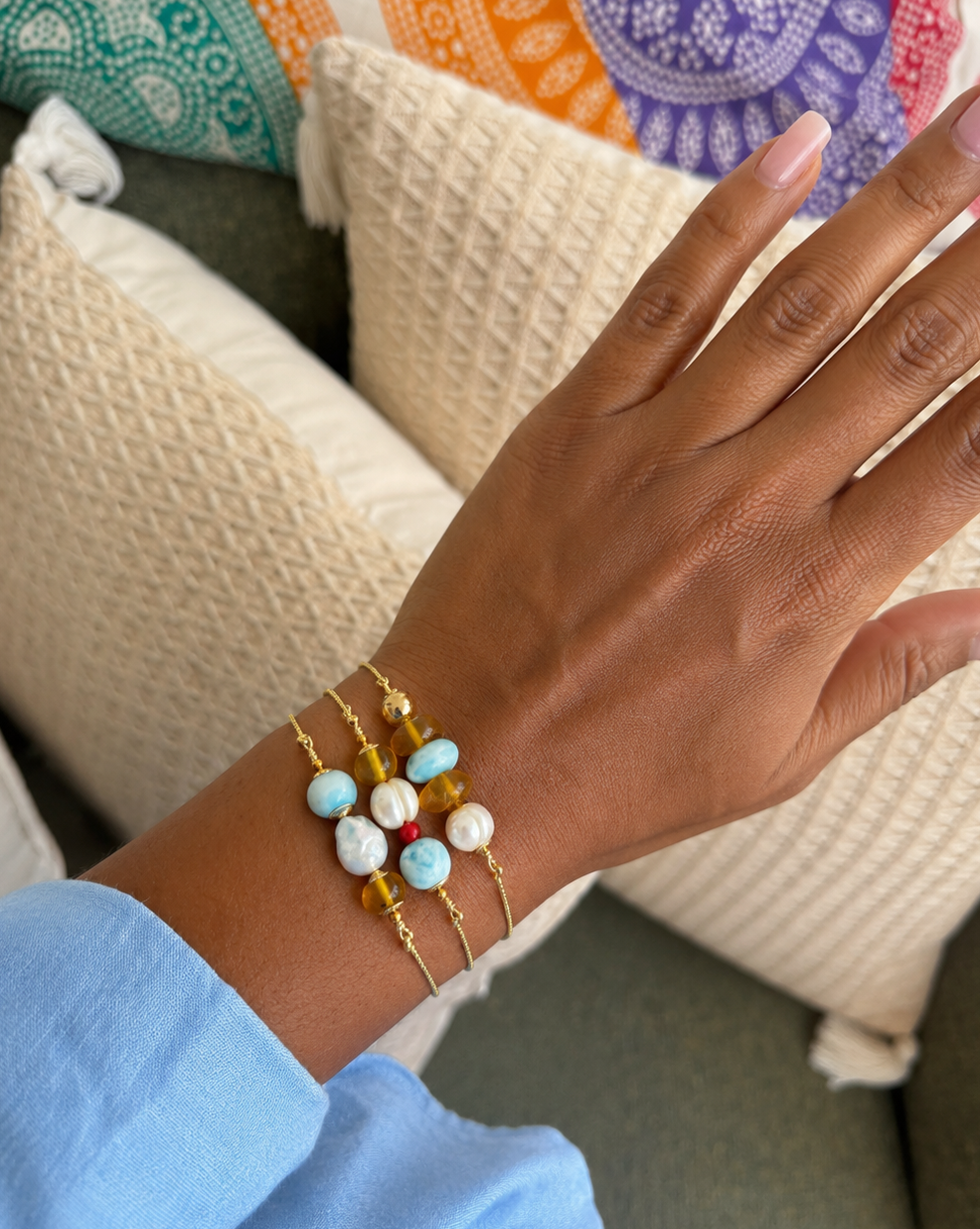 Pulseras en piedras naturales