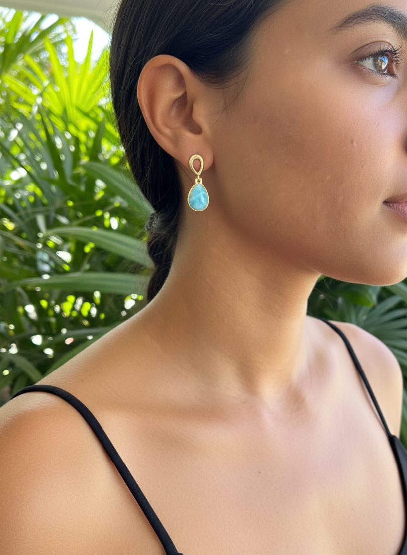 Aretes forma de gota