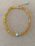 Choker Ámbar/ Larimar
