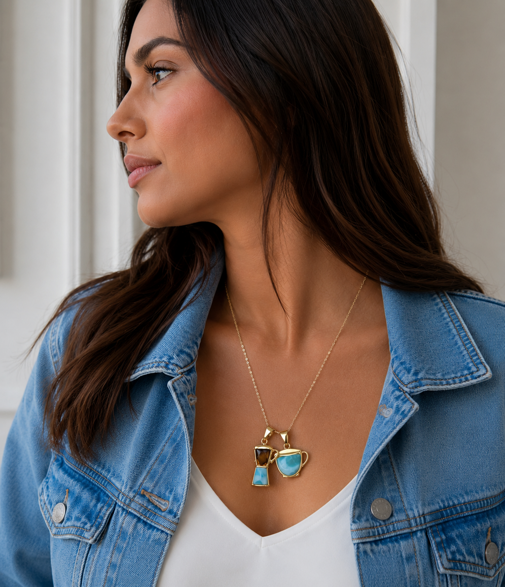 Collar greca + Taza