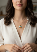 Cadenas Larimar y Ámbar