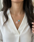 Cuarzo rosa + Larimar